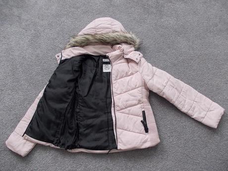 Zimní bunda růžová, vel.158/164, h&m,158