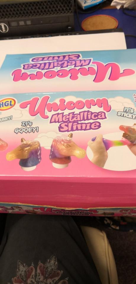 Sliz unicorn metalický 3ks,