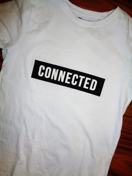 Super bílé tričko s nápisem, next,134