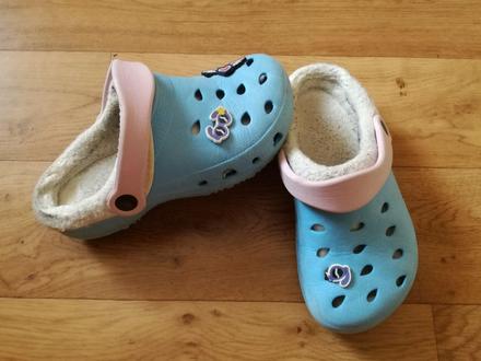 Gumové boty ala crocs s kožíškem, pepperts,33