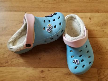 Gumové boty ala crocs s kožíškem, pepperts,33