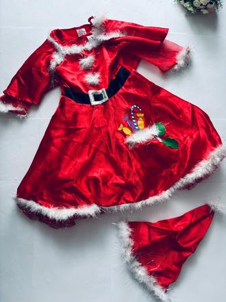 An5/ kostým vánoční šaty - v.4/7 let, 116