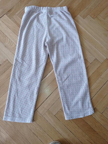 3x sametové tepláky 4-5 let, 104–116