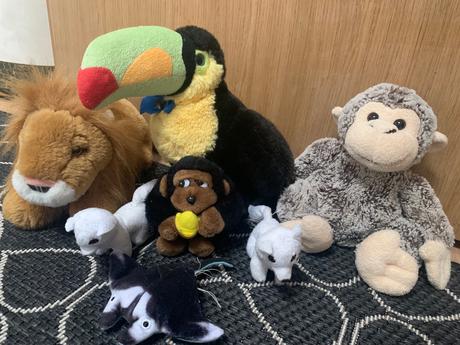 Sada plyšových hračiek - zoo,