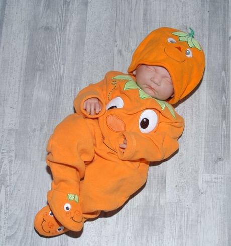 Fleecový overálek na spaní i halloween + čepička, george,68