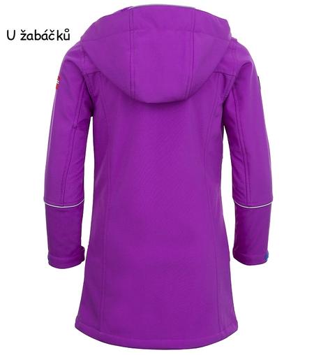 Fialový softshellový kabát trollkids vel. 92, trollkids,92