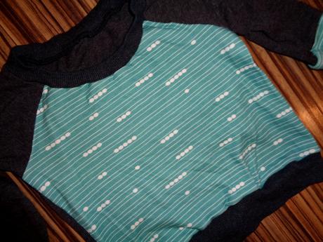 Krásná zelenošedá mikina 74/80, 74