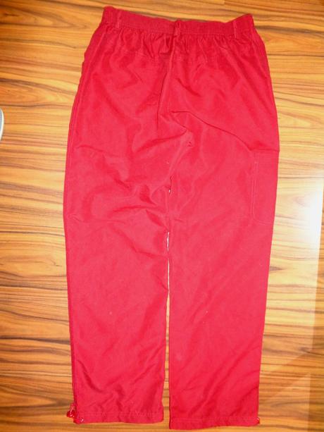 Pěkné jahodově červené sportovní kalhoty, baty fashion,xl
