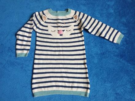 Pletené šaty 2-3roky, marks & spencer,98