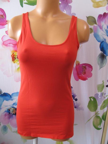 Dámské letní oranžové tílko h&m, h&m,s