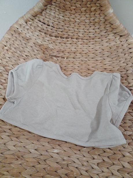 Béžové bolerko s květy h&m 110/116, h&m,116