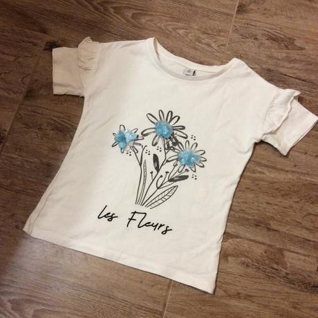 Bavlněné tričko s květinkami, tu,128