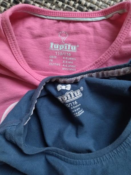 2 trička 5-6let, lupilu,110