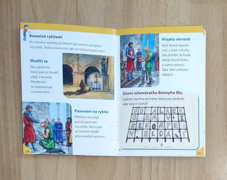 Kniha benny blu rytíři - kopí, kůň a jezdec, 