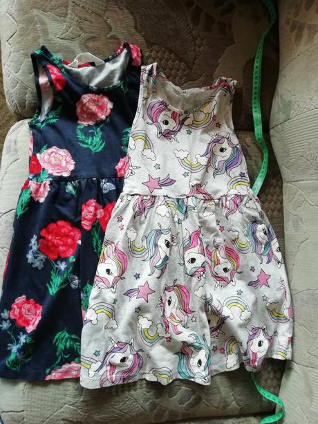 Bavlněné šaty hezounke asi nové 4-6, h&m,104