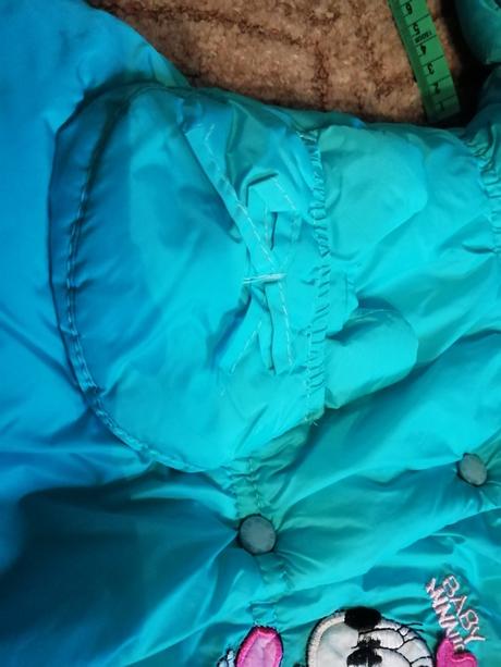 Azurová krásná bunda-zimní-2-4roky-krásný stav, 86