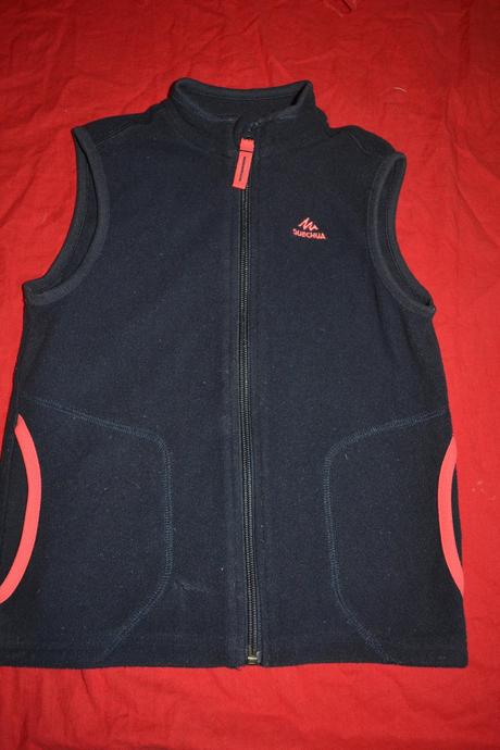 Fleece vesta na zip, v.110, decathlon,110