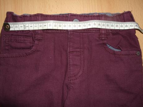 Džínsy vínovej farby m&s - nenosené, marks & spencer,116