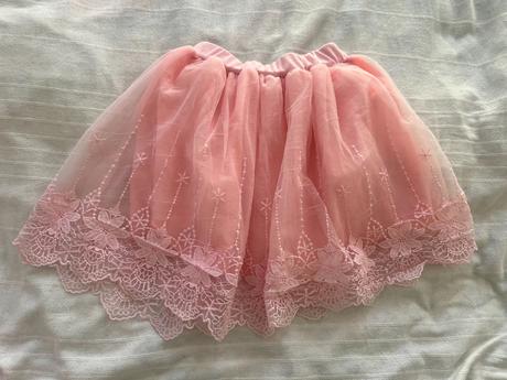 Tylová sukně vel. 122 růžová, 122
