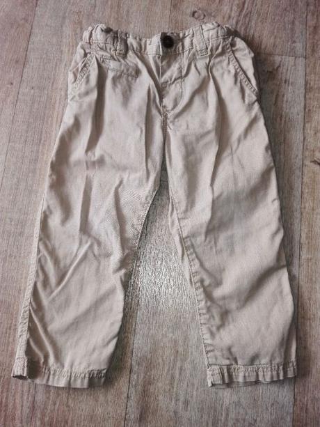 Plátěné kalhoty s regulací pasu pro kluky, 92