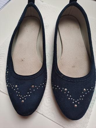 Semišové střevíčky, balerínky vel. 34, 34