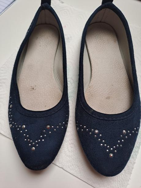 Semišové střevíčky, balerínky vel. 34, 34