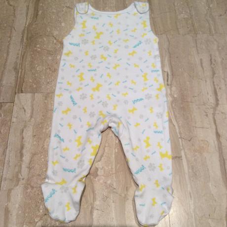 Bavlněné dupačky s pejsky, 62