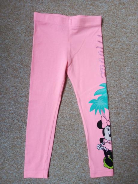 Neon růžové legíny zn."disney" vel."104", disney,104