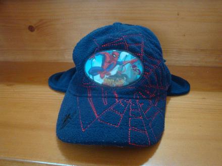 Zimní čepice/ušanka spiderman - modrá, marvel,98