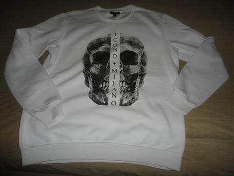 Krásně bílá mikina smog, vel. l, l