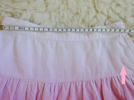 Manšestrová  růžová sukně, george,98