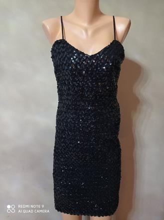 Černé filtrové šaty 40/12, 40