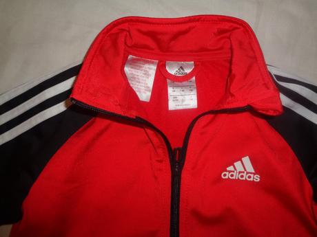 Krásná červená sportovní bunda adidas, adidas,128