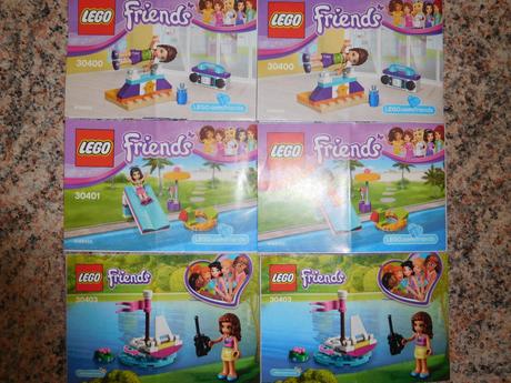 6x lego friends 30400, 30401, 30403,