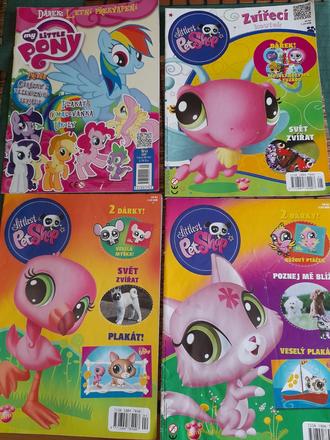 4x časopis lps littlest pet shop používaný,čtený,