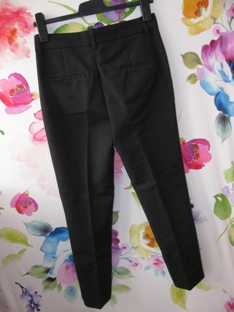 Dámské černé elastické kotníkové kalhoty, zara,34