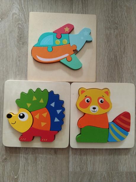 Dřevěné puzzle,