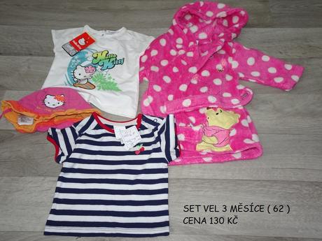 Set pro slečny vel 62 4 ks, 50–62