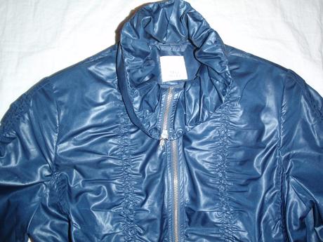 Luxusní tmavomodrý kabát, l