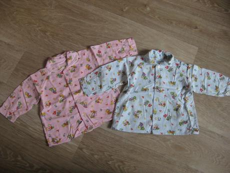 Flanelové kabátky - pyžamo, 80
