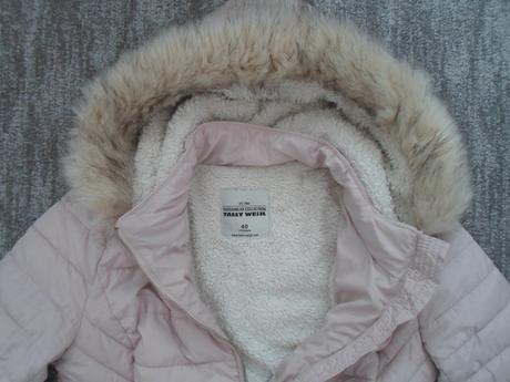 Růžová bunda bundička s kožíškem, tally weijl,m