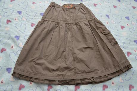 134 140 146 letní plátěná sukně s výšivkou, c&a,140