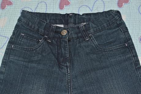 Elastické džíny s kamínky, regulace v pase, c&a,128