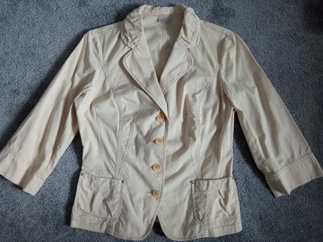 Plátěné sako s 3/4 rukávem, vel.44, xxl