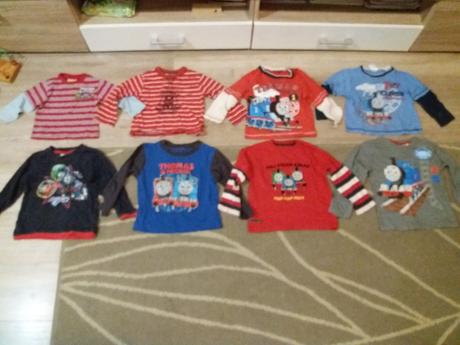 Trička s dlouhým rukávem s mašinkou tomáš, 98