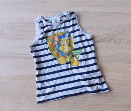 Tričko/tílko tlapková patrola vel.104/110-daruji, 110