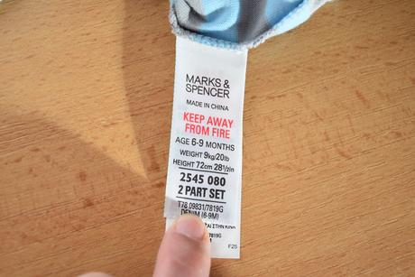 Tričko vel. 6 - 9 m, marks & spencer,74