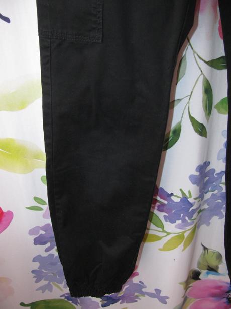 Černé elastické plátěné cargo kalhoty name it, name it,152