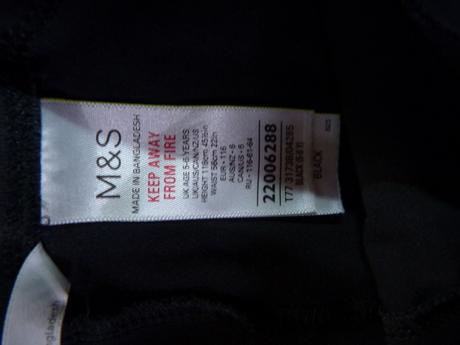 Černé legíny vel.116, marks & spencer,116