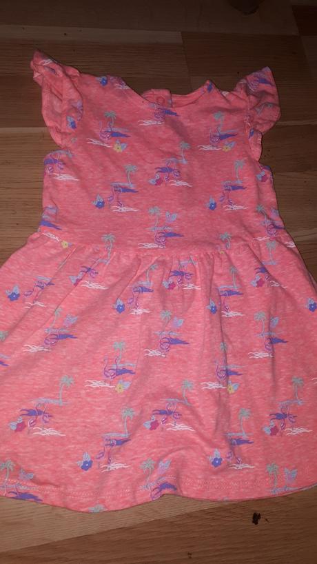 Oranžové šaty vel. 86, mothercare,86